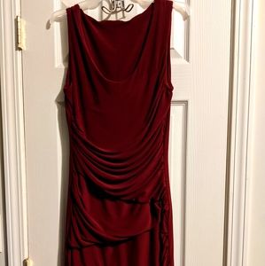 Formal red cocktail dress